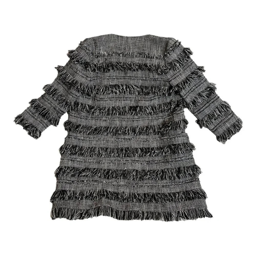 Intermix Fringe Layer Coat Jacket - Size Small - Picture 2 of 5